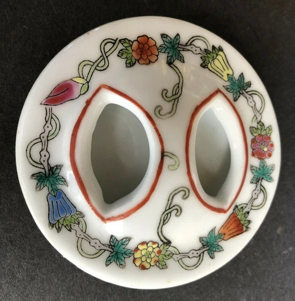 Chinoiserie ~ LOVELY TEAPOT FROM CHINA WITH OVERALL ENAMELED DESIGN ~Exc.