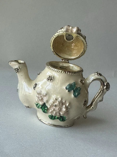 Miniature Teapot Trinket Box with Magnetic Closure