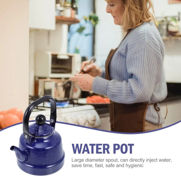 Enamel Water Kettle Delicate Decorative Water Boiling Kettle Kitchen Supply