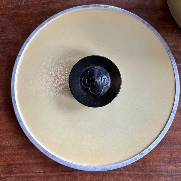 CLUB Aluminum Yellow Enamel Tea Kettle Pot Vintage Cookware MCM