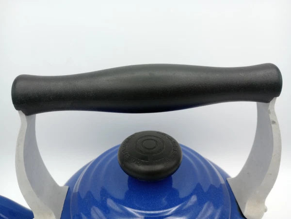 Le Creuset Enamel-on-Steel Brittany Tea Kettle - USED - Blue - No whistle