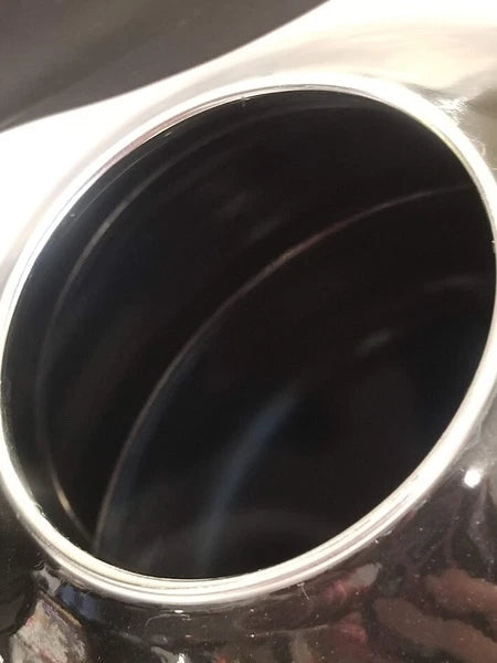 Circulon Whistling Tea Pot Kettle Black Enamel 2 Quart Lid Flip Spout Steel *