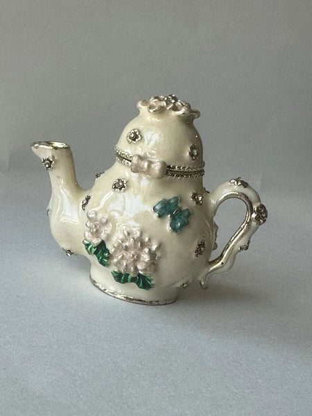 Miniature Teapot Trinket Box with Magnetic Closure