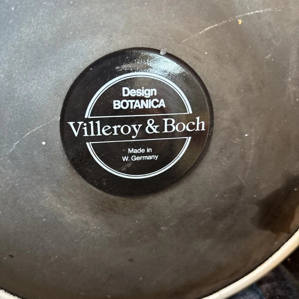 Vintage Villeroy & Boch Botanical Metal Teapot Kettle West Germany