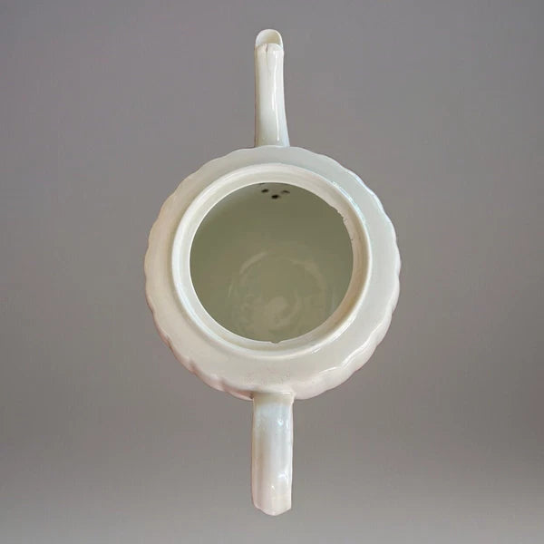 Antique Early Worcester Blanc De Chine Teapot, C 1760