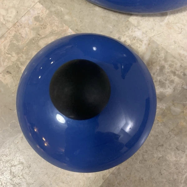 Le Creuset Whistling Tea Pot Kettle 1.6 L Liter 1.7 Qt Quart Blue Enamel Teapot!