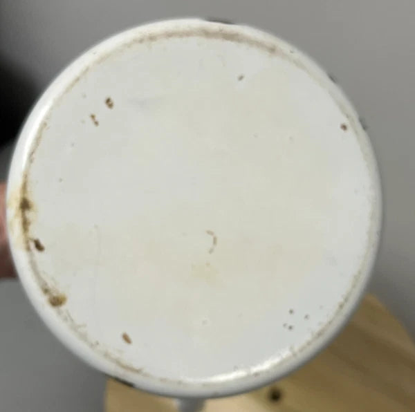 VTG/Antique White Enamelware Large Coffee/Tea Pot Cottage Core Farmhouse Camping