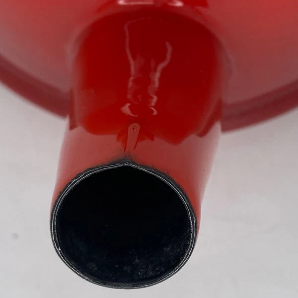 Le Creuset Kettle Red Enamel 2.2 Quart Tea Water Whistling Pot Handle - READ